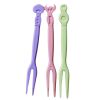 90 Pcs Disposable Cartoon Plastic Cocktail Picks Party Supplies Cake/Fruit Forks