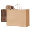 Kraft Paper Bag with Handles 100Pcs 16x6x12 in Party Shopping Retail Bag Brown