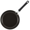 3 Piece Aluminum Nonstick Frying Pan Set, Black