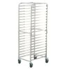 VEVOR Bun Pan Rack, 20-Tier Commercial Bakery Racks with Brake Wheels, Aluminum Racking Trolley Storage for Half & Full Sheet