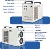 Water Chiller 6L Industrial Water Chiller  for 40W 60W 80W 130W 150W CO2 Laser Engraving & Cutting Machines 4.23gpm 4.5-7A Current Recirculating Chill
