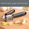 7.7in Ergonomic Lightweight Stainless Steel Garlic Press