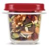 4 Pack 0.5 Cup, Set of 4, Plastic Food Storage Containers