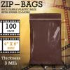 Amber Zip Bags for Packaging