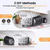 2 Pack Expandable Pot Lid Rack Organizer, Pans Organizer Rack, Pots and Pans Organizer Rack Cookware Set Organizer