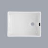 23.6" L X 18" W White Ceramic Single Bowl Kitchen Sink