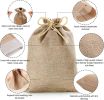 30PC 3inch*4inch Natural jute drawstring bag, eco-friendly storage bag, gift wrapping bag, multi-purpose storage bag