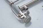 Commercial Kitchen Faucet Pull Down Sprayer Brushed Nickel Single Handle Kitchen Sink Faucet