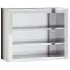 Kitchen Wall Cabinet with Shelves Stainless Steel