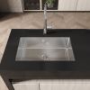 Kitchen Sink 30" x 19" Multifunctional Undermount Workstation Kitchen Sink S304 Stainless Steel Handmade Modern Single Bowl Kitchen Sink (Sink Only)